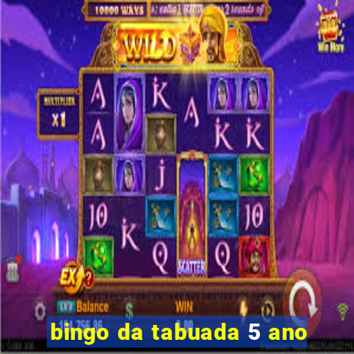 bingo da tabuada 5 ano